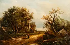 Country Road Landscape, Oil On Board by Joseph Thors, Oil on board, sold Sep 2026