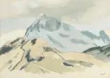 Crib Goch In Snow, Watercolour On Paper by Kyffin Williams, Watercolour on paper, sold Sep 2026