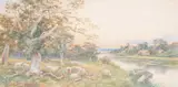 The Avon Near Kenilworth, Watercolour On Paper by David Bates, Watercolour on paper, sold Sep 2026