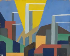 Ohne Titel by Thilo Maatsch, Tempera auf Hartfaser, sold Nov 2019