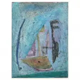 Fair Game by Raymond Chorneau, Oil pastel on paper, sold Nov 2021