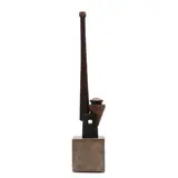 Contemporary Metal Sculpture of Building by Hoss Haley, Patinated iron, sold Nov 2021