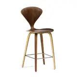 Cherner Walnut Barstool by Norman Cherner, Contemporary production, sold Nov 2021