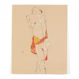 Ten Figure Studies by Taras Sereda, Watercolor, sold Nov 2021