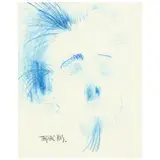 Sketch of a Head by Taras Sereda, Crayon on paper, sold Nov 2021