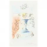 Let him kiss mee [sic] with the kisses of his mouth by Salvador Dalí, Drypoint etching with pochoir and gold dust, sold Nov 2021