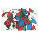 Lithographie II (M. 1039) by Joan Miró, Lithograph in colors, sold Nov 2021