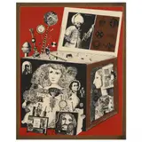 Mixed-Media Print by Mersad Berber, Lithograph in colors with metallic elements, sold Nov 2021