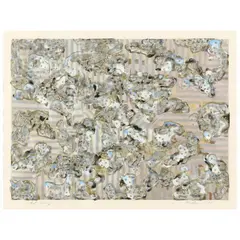 Untitled by Frank Faulkner, Mixed-media intaglio print with etching, sold Nov 2021