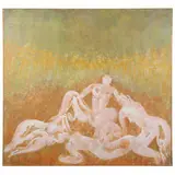 Pyramid of Figures by Radovan Lale Djuric, Oil on canvas, sold Nov 2021