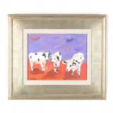 Ecuadorian Cows by Jessie Mackay, Oil on canvas, sold Nov 2021