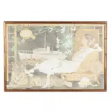 Reclining Figure with Tiger and Asian by Anne Bell, Contemporary, sold Nov 2021