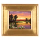 Nature's Beauty by Thomas DeDecker, Oil on board, sold Nov 2021