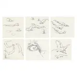 A Collection of Otter Illustrations (six works) by Glen Rounds, Ink and whitening on paper, sold Nov 2021