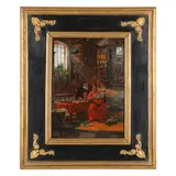 In the Library by Edouard Paillet, Oil on board, sold Nov 2021