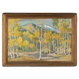 Landscapes with Aspens by Joseph Willis, Oil on canvas, sold Nov 2021