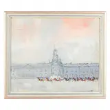 The Royal Horse Guards by Paul Lucien Dessau, Oil on board, sold Oct 2021