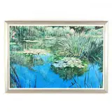 The Lily Pond by Joseph Kearney, Oil on canvas, sold Oct 2021