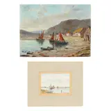 Two Maritime Paintings by Terrick Williams, The first a watercolor on gouache, sold Oct 2021