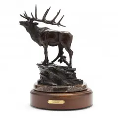 Royalty by Cindy Burleson, Patinated cast bronze, sold Oct 2021
