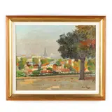 Vue Sur Paris Despuis Meudon by René Durey, Oil on canvas, sold Oct 2021
