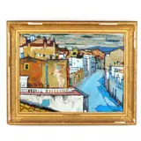 Villanueva y Geltrú by Jesús Casaus, Oil on canvas, sold Oct 2021