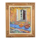 La Fenetre a la Cabanon Leo by Alice Williams, Oil on canvas, sold Oct 2021