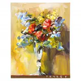 Flowers by Steve Penley, Acrylic on canvas, sold Oct 2021
