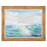 Surf at Dawn by Mildred Huie, Oil on canvas, sold Oct 2021