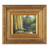 Monet's Garden at Giverny by Lynwood Hall, Oil on canvas, sold Oct 2021