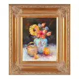 Still Life with Orange by Mary Hardman, Oil on canvas, sold Oct 2021