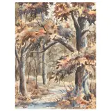Forest Interior by Jim Talley, Watercolor on paper, sold Oct 2021