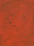 Untitled by Krishen Khanna, Acrylic on canvas, sold Jan 2025