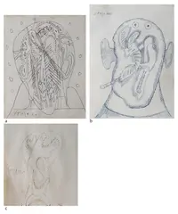 Untitled by F. N. Souza, Pen on paper, sold Dec 2025