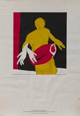 Untitled (Drummer) by Tyeb Mehta, Serigraph on paper, sold Dec 2025