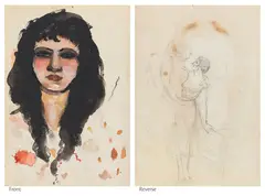 Untitled by Amrita Sher-Gil, Watercolour on paper; Pencil on paper, sold Dec 2025