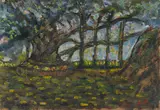 Untitled (Banyan Tree) by Jamini Roy, Gouache on cardboard, sold Dec 2025