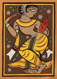 Untitled (Dancing Gopini) by Jamini Roy, Gouache on paper, sold Dec 2025