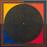 Bindu by S. H. Raza, Acrylic on canvas, sold Dec 2025
