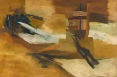 Untitled by Ram Kumar, Oil on canvas, sold Dec 2025