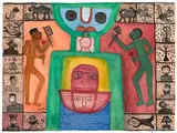 Untitled by Madhvi Parekh, Watercolour on paper pasted on card, sold Dec 2025