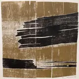Wall by Zarina, Relief print from collaged wood on handmade paper, sold Dec 2025