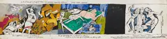 Untitled (Autumn Love) by M. F. Husain, Acrylic on mylar, sold Dec 2025