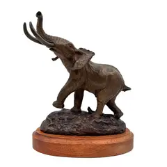 Untitled by Douglas Van Howd, Bronze Elephant Sculpture, offered Jul 2026