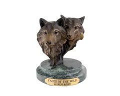 Untitled by Ken Rowe, Bronze Wolf Sculpture, offered May 2026