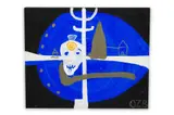 Untitled by Ouattara Watts, Oil On Boxcrate Panel, offered Sep 2025