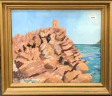 Untitled by Rose L Henriques, oil on board behind glass 'The Tower, sold Jun 2022