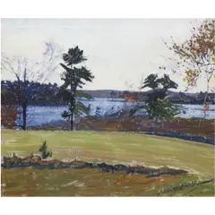 Spring Landscape by Frederick Andrew Bosley, oil on canvas, sold Dec 2025