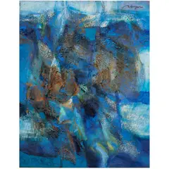 Embraced by the Light by Edwin Wilwayco, 2003, oil on canvas affixed to board, sold Dec 2025