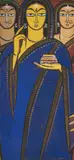 Untitled by Jamini Roy, Tempera on card, sold Feb 2023